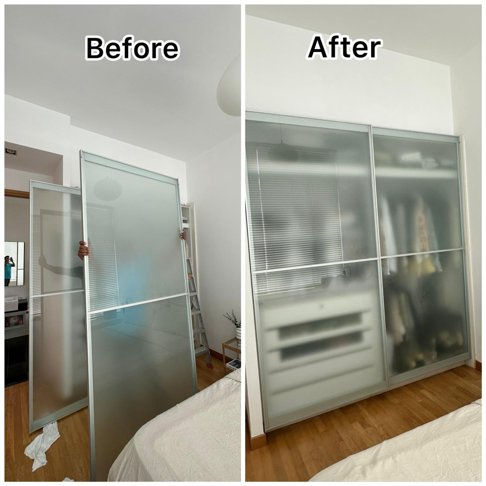 Sliding Wardrobe / Closet Door Installation Service in Singapore